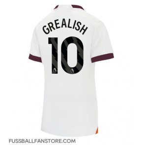 Manchester City Jack Grealish #10 Replik Auswärtstrikot Damen 2023-24 Kurzarm